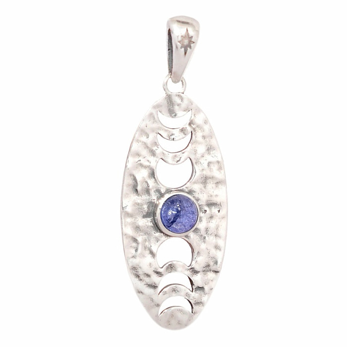 Designový přívěsek tanzanit stříbro Ag 925 P2364 - 3