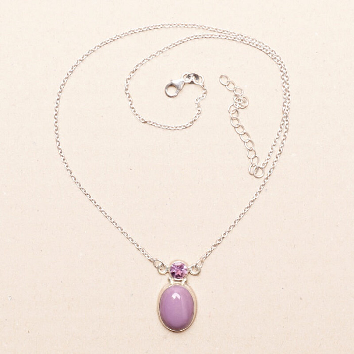 Fosfosiderit náhrdelník stříbro Ag 925 89679 - 42 - 47 cm