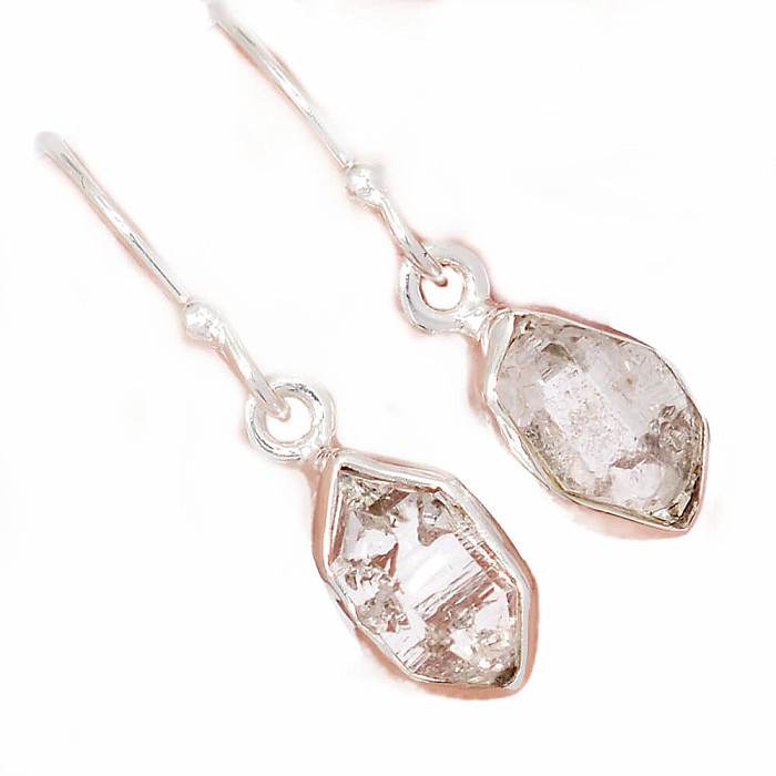 Herkimer diamant náušnice stříbro Ag 925 E1204 - 0