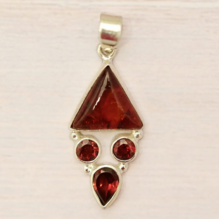 Jantar přívěsek stříbro Ag 925 86342 - 2