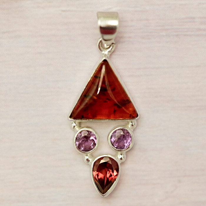 Jantar přívěsek stříbro Ag 925 86347 - 2