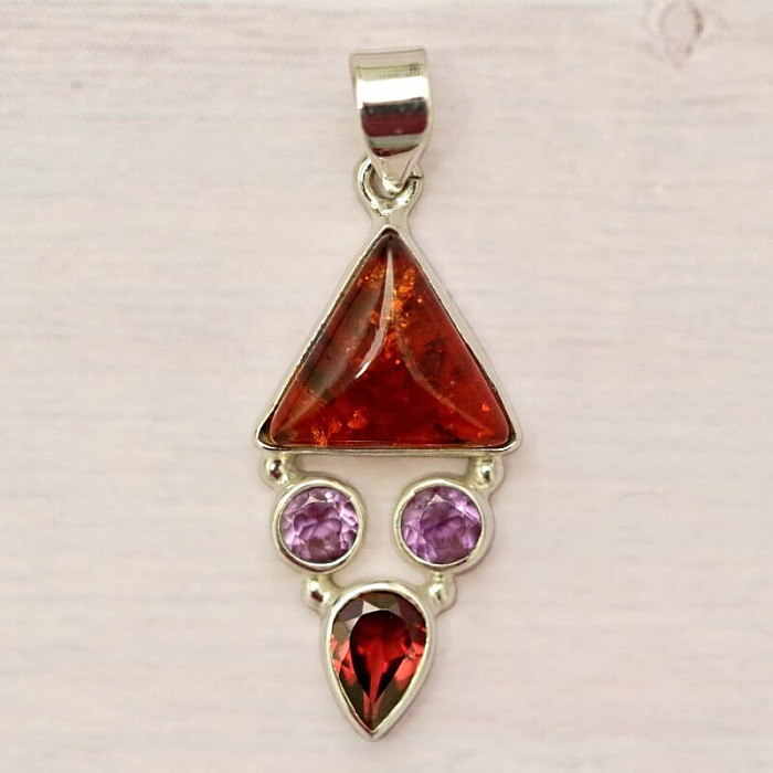 Jantar přívěsek stříbro Ag 925 86354 - 2