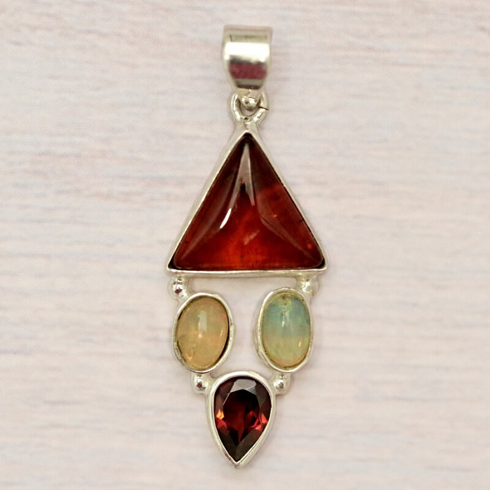 Jantar přívěsek stříbro Ag 925 86374 - 2