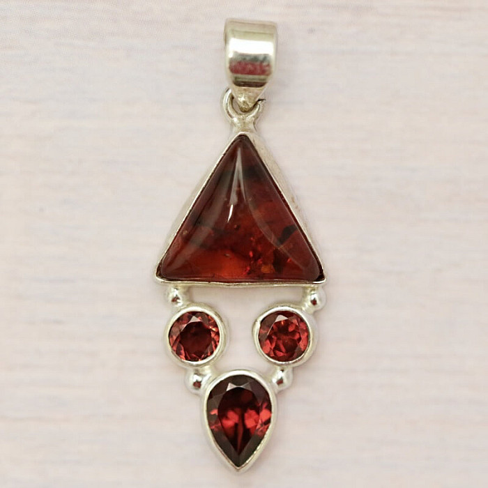 Jantar přívěsek stříbro Ag 925 86432 - 2