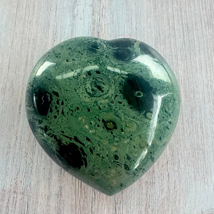 Jaspis kambaba leštěný Madagaskar Srdce M6-22 - cca 7