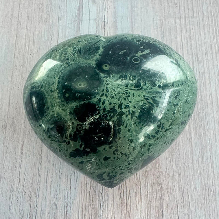 Jaspis kambaba leštěný Madagaskar Srdce M6-23 - cca 7