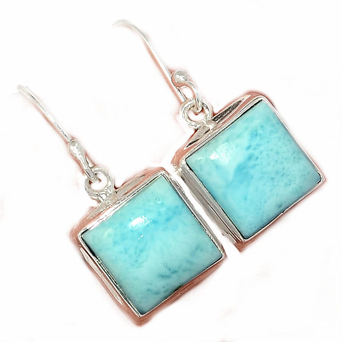Larimar náušnice stříbro Ag 925 E2603 - 0