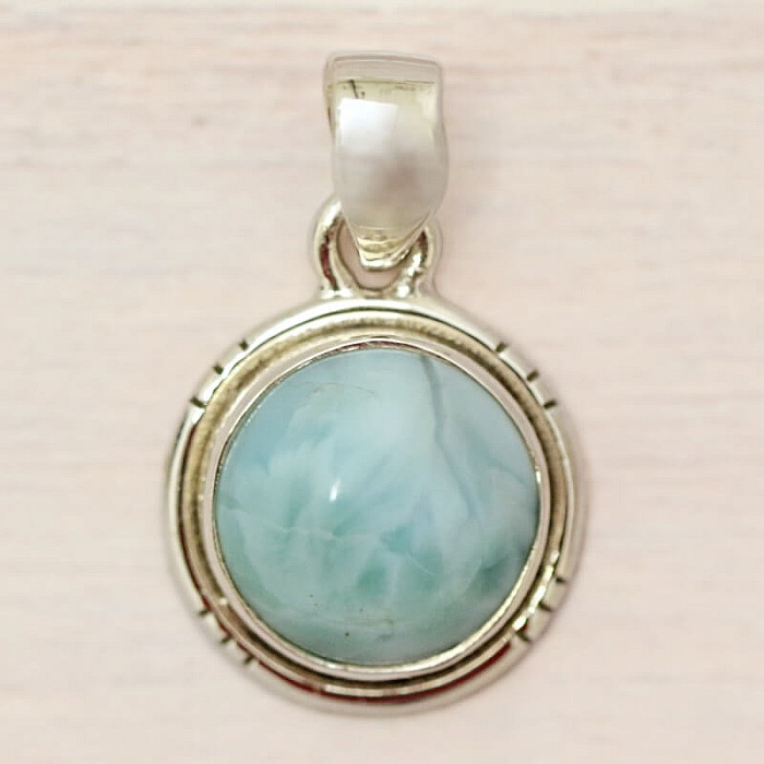 Larimar přívěsek stříbro Ag 925 43714 - 1