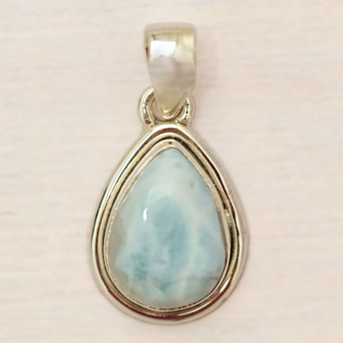 Larimar přívěsek stříbro Ag 925 43717 - 1