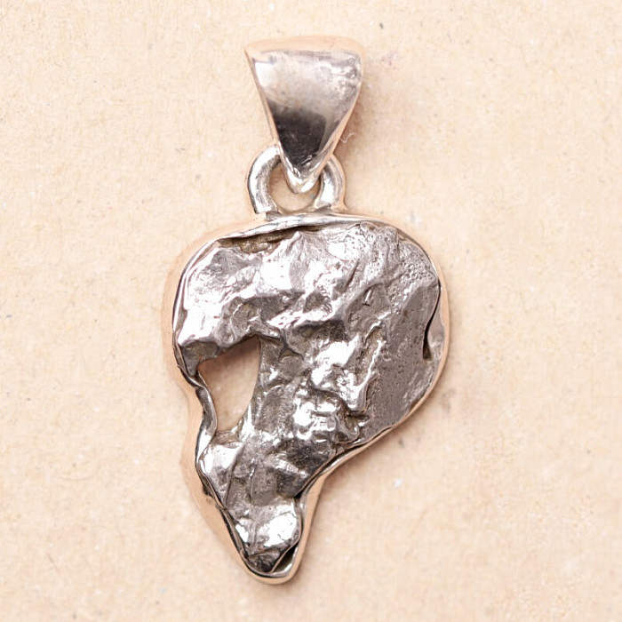 Meteorit Campo del Cielo přívěsek stříbro Ag 925 P2344 - 1