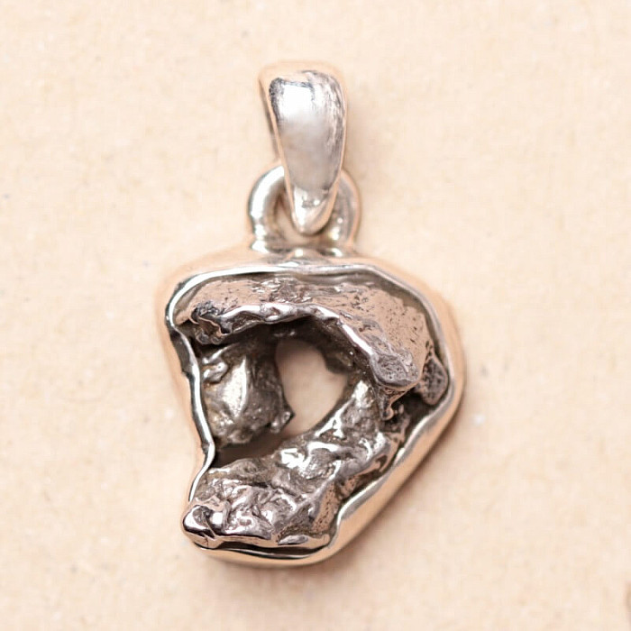 Meteorit Campo del Cielo přívěsek stříbro Ag 925 P2345 - 1