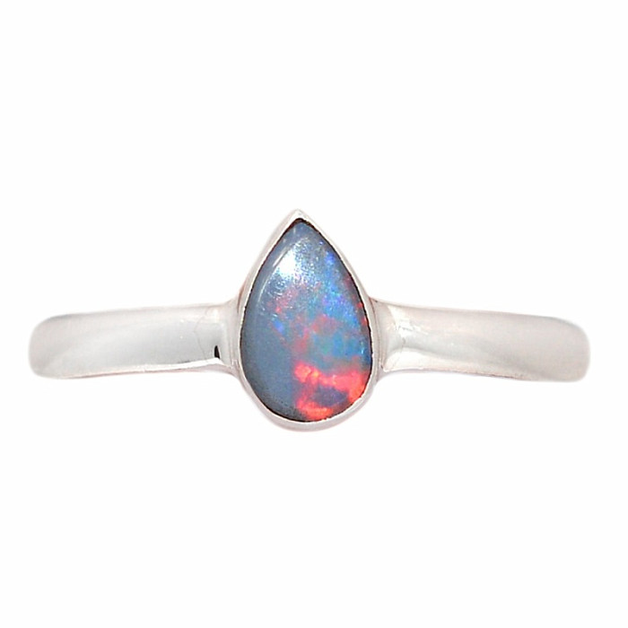 Opál australský prsten stříbro Ag 925 R2770 - 54 mm (US 7)