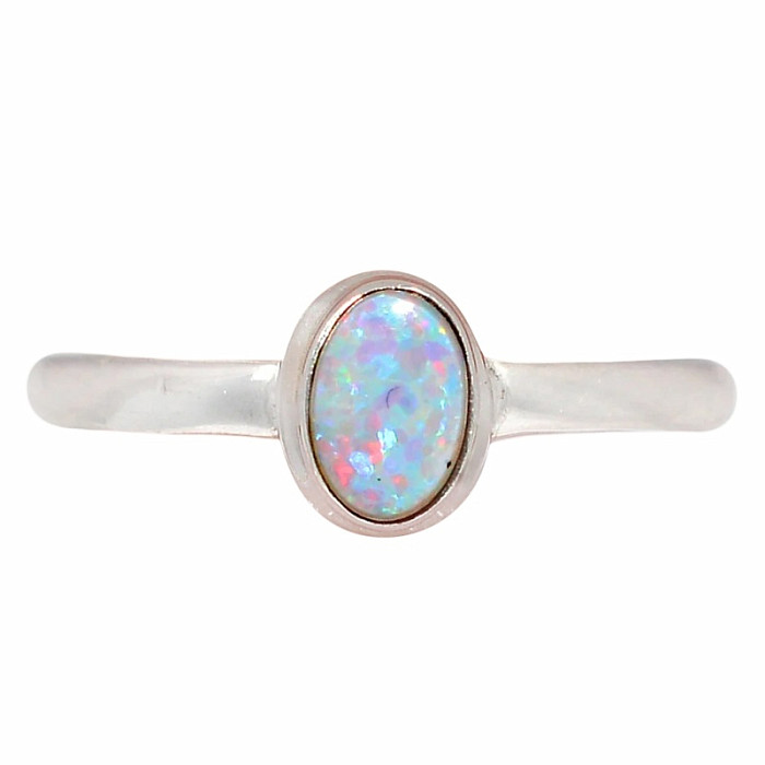 Opál australský prsten stříbro Ag 925 R2789 - 56 mm (US 7
