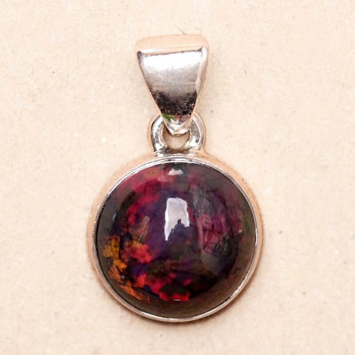 Opál černý etiopský přívěsek stříbro Ag 925 P535 - 1