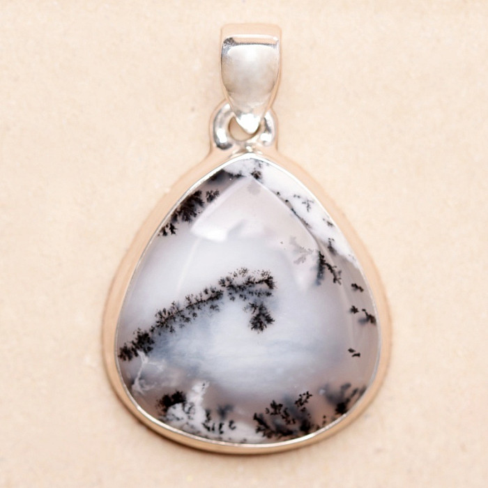 Opál dendritický přívěsek stříbro Ag 925 P3164 - 2