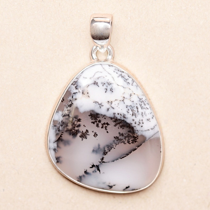 Opál dendritický přívěsek stříbro Ag 925 P3220 - 3