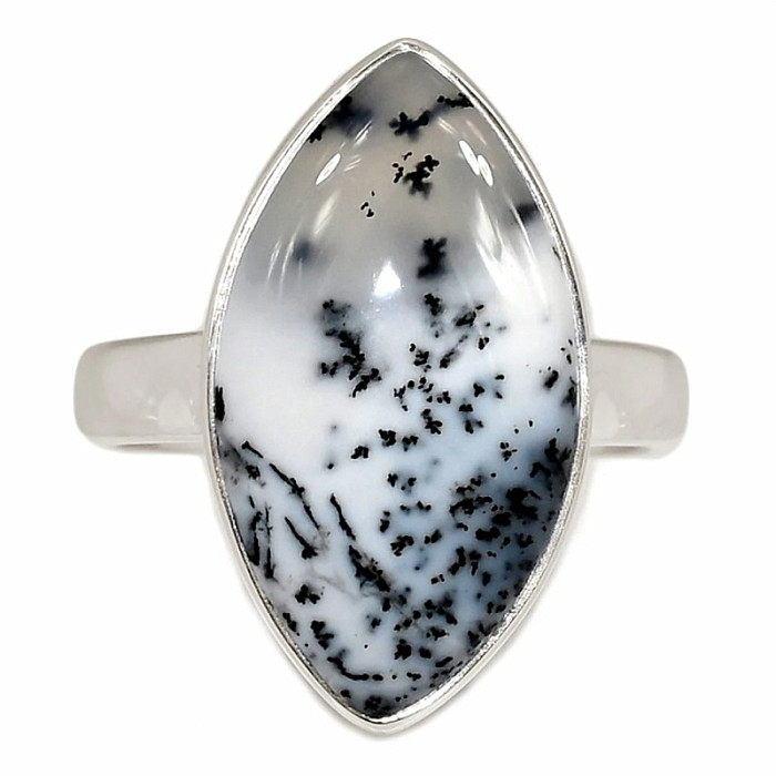 Opál dendritický prsten stříbro Ag 925 R2857 - 54 mm (US 7)