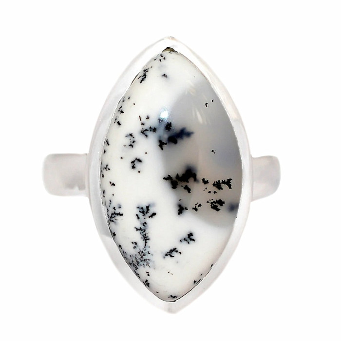 Opál dendritický prsten stříbro Ag 925 R2947 - 55 mm (US 7