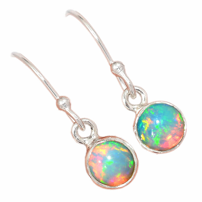 Opál etiopský náušnice stříbro Ag 925 E526 - 0