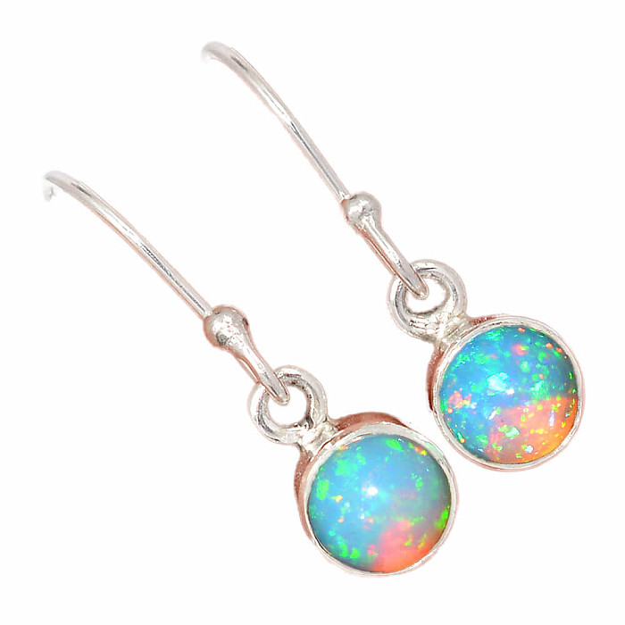 Opál etiopský náušnice stříbro Ag 925 E529 - 0