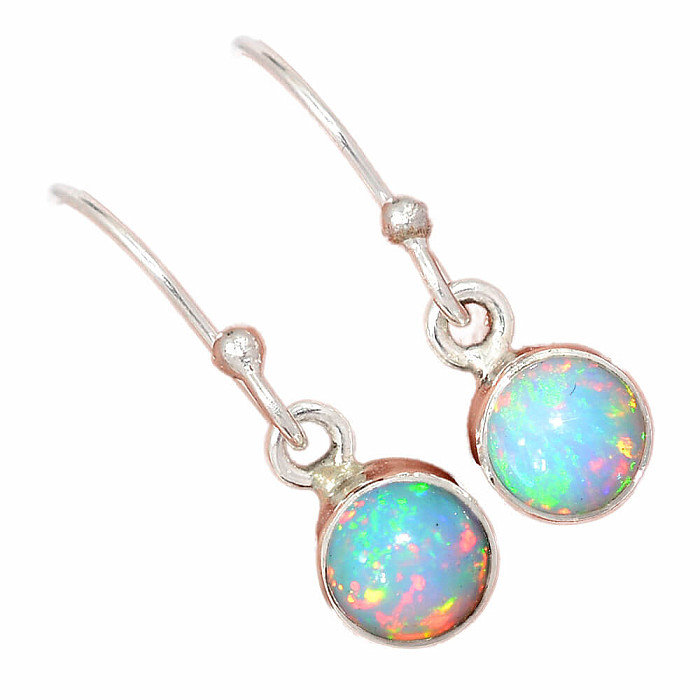Opál etiopský náušnice stříbro Ag 925 E536 - 0
