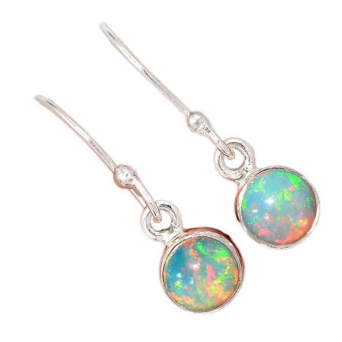 Opál etiopský náušnice stříbro Ag 925 E557 - 0
