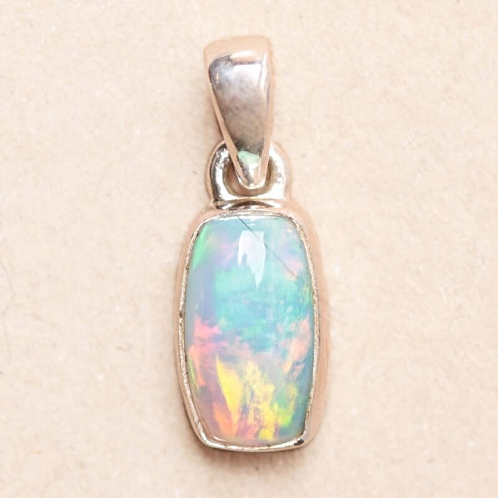 Opál etiopský přívěsek stříbro Ag 925 P1878 - 1