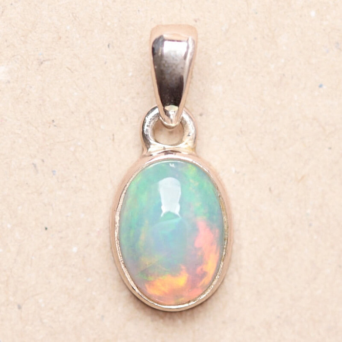 Opál etiopský přívěsek stříbro Ag 925 P1906 - 1 cm