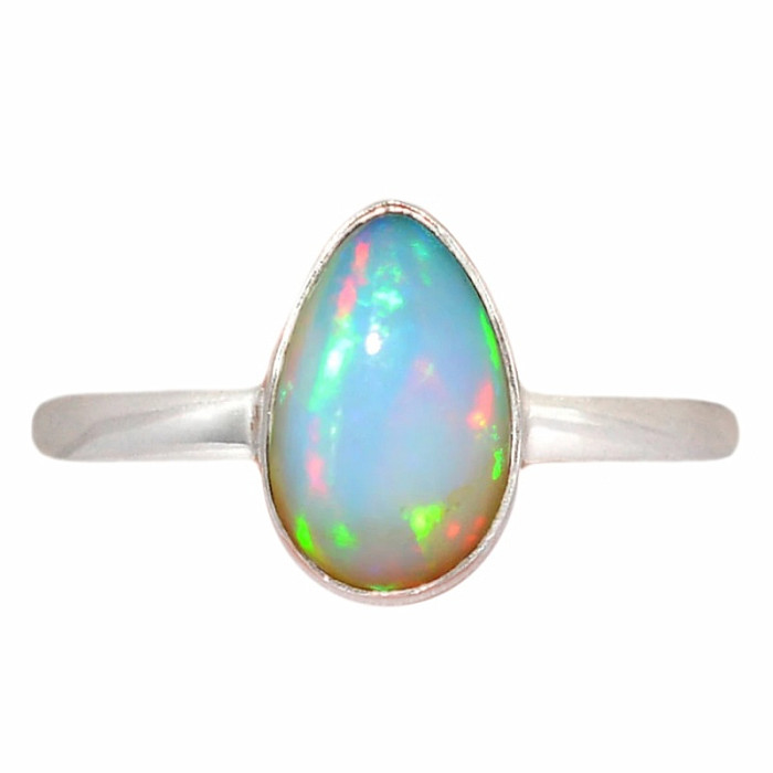 Opál etiopský prsten stříbro Ag 925 R2433 - 57 mm (US 8)
