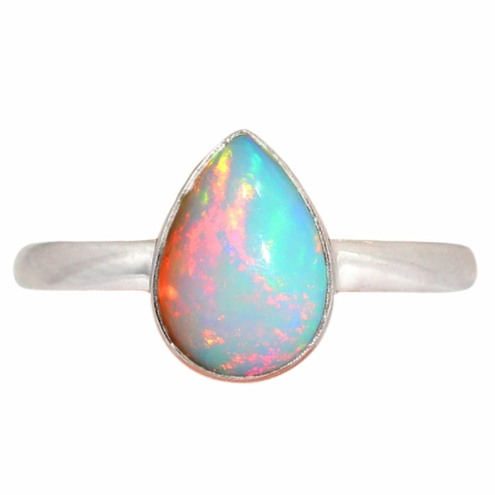 Opál etiopský prsten stříbro Ag 925 R2440 - 57 mm (US 8)