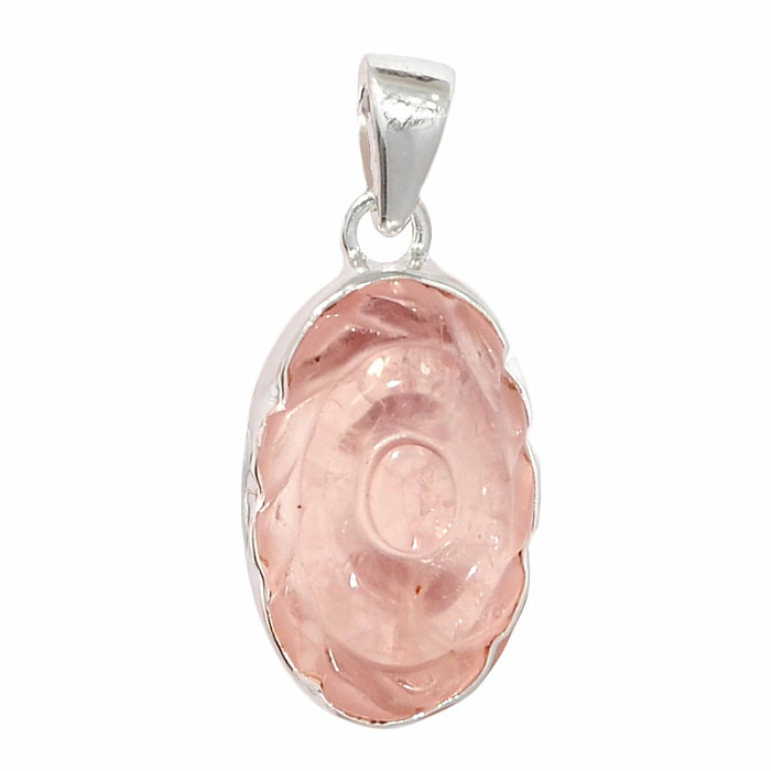 Růženín vyřezávaný přívěsek stříbro Ag 925 P94 - 2