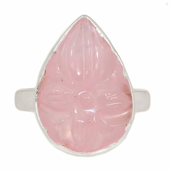 Růženín vyřezávaný prsten stříbro Ag 925 R72 - 57 mm (US 8)