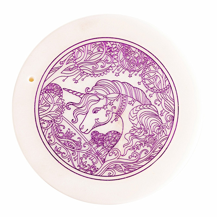 Stojánek mramorový na vonné tyčinky Jednorožec - cca 10 cm