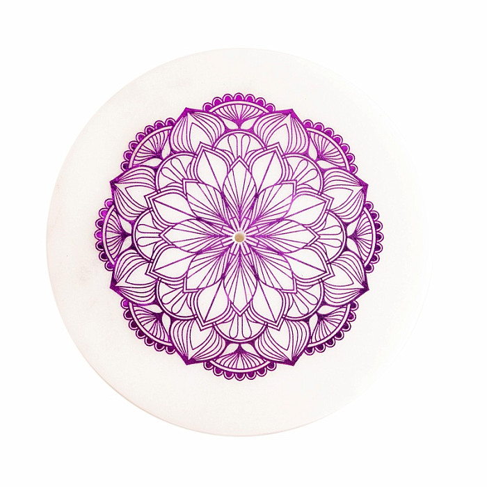 Stojánek mramorový na vonné tyčinky Lotus - cca 10 cm