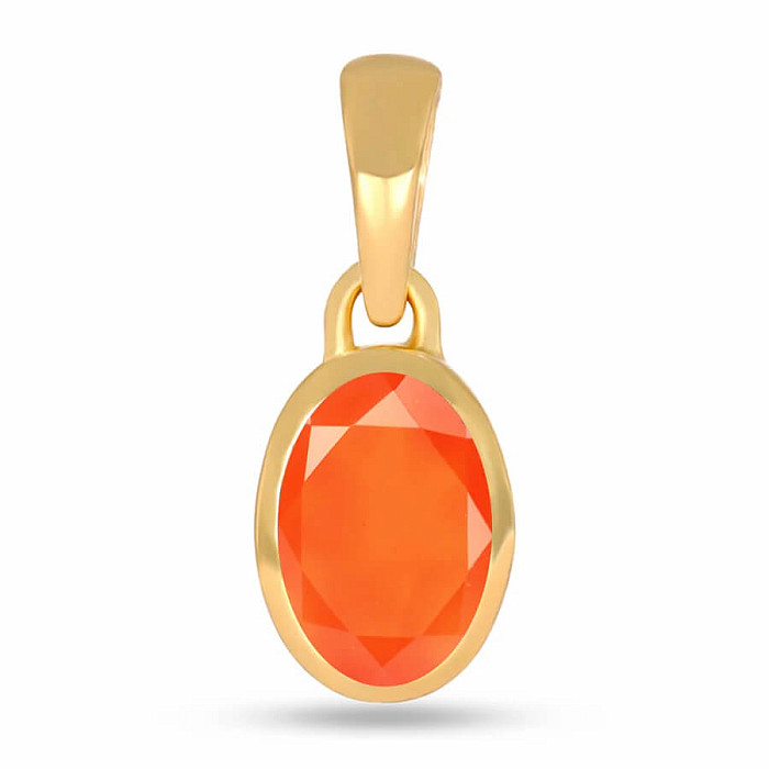 Stříbrný přívěsek s přírodním karneolem CB-P709G-CRF - 8 mm