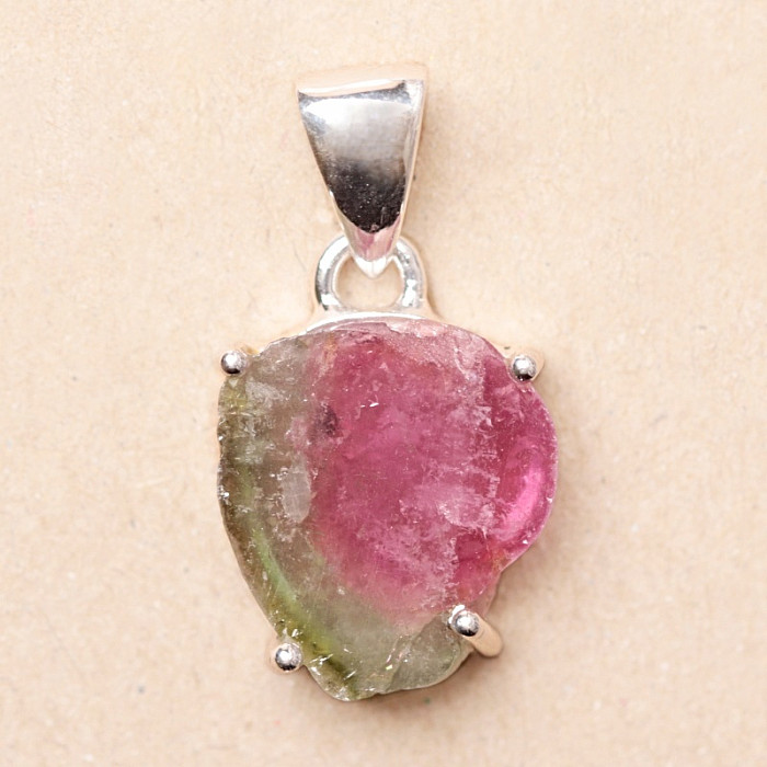 Turmalín meloun přívěsek stříbro Ag 925 P445 - 1