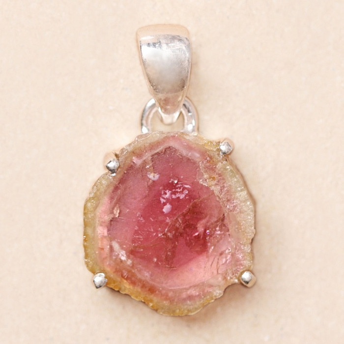 Turmalín meloun přívěsek stříbro Ag 925 P496 - 1