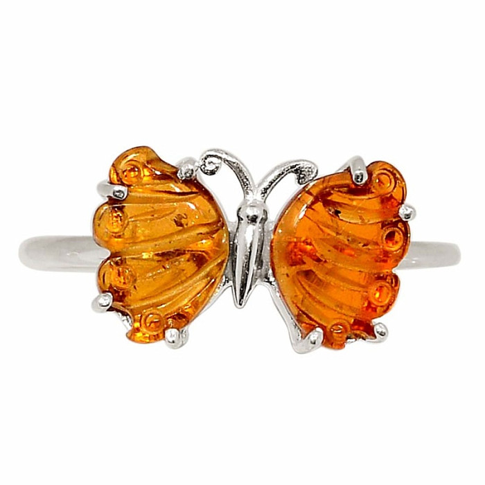 Turmalín motýl prsten stříbro Ag 925 R126 - 62 mm (US 10)