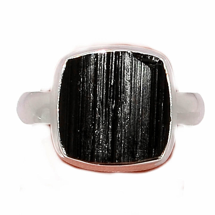 Turmalín skoryl prsten stříbro Ag 925 R1469 - 56 mm (US 8)