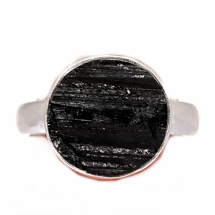 Turmalín skoryl prsten stříbro Ag 925 R1558 - 54 mm (US 7)