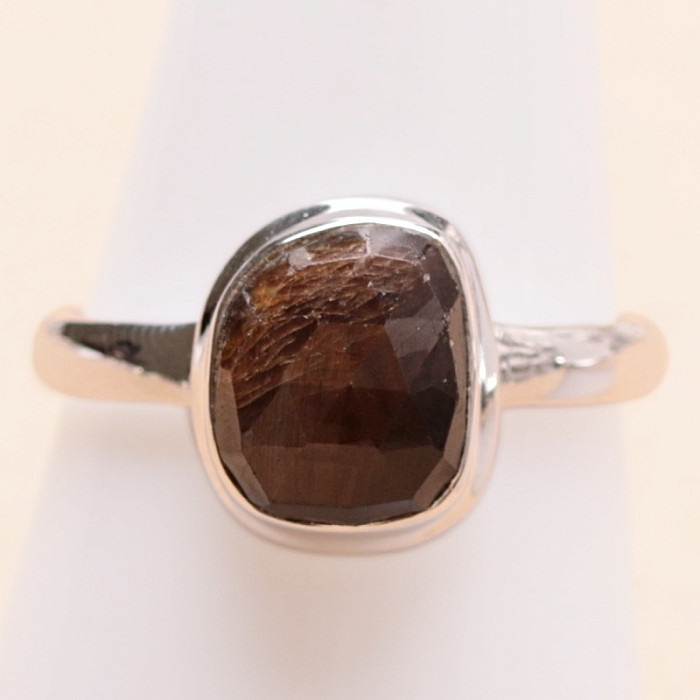 Zawadi zlatý safír prsten stříbro Ag 925 R217 - 59 mm (US 9)