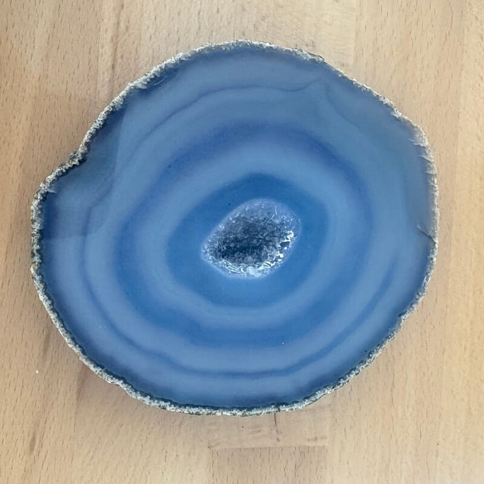 Achát leštěný plátek 23 - cca 11