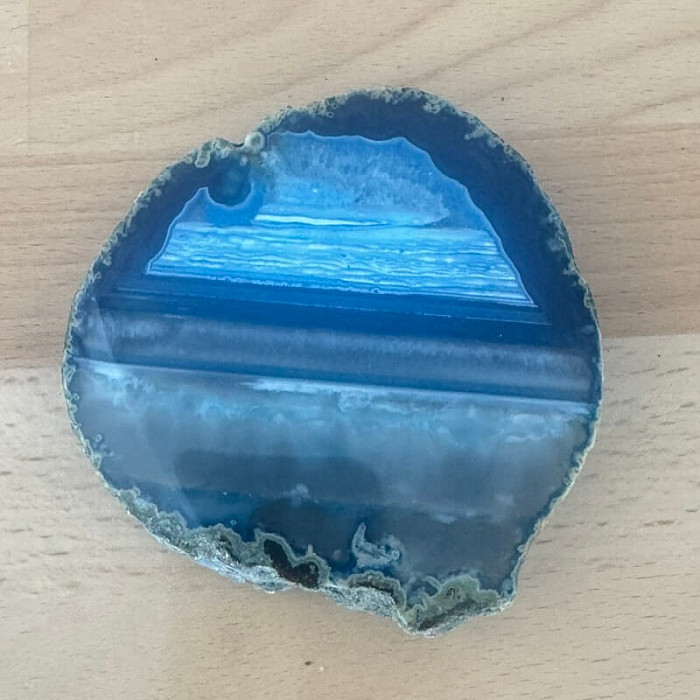 Achát leštěný plátek 24 - cca 8