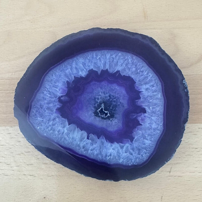 Achát leštěný plátek 25 - cca 12