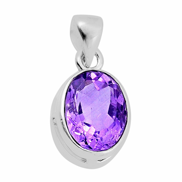 Ametyst broušený přívěsek stříbro Ag 925 35329 - 1