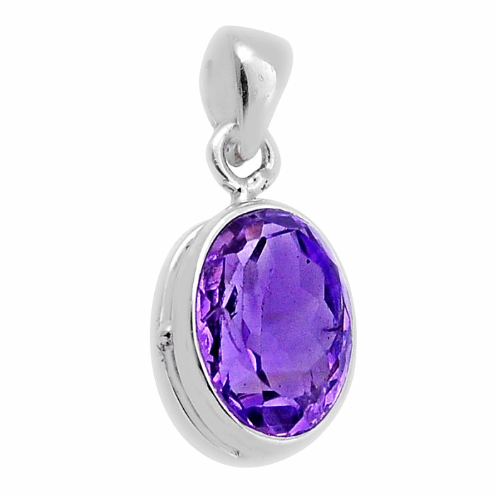 Ametyst broušený přívěsek stříbro Ag 925 40714 - 1