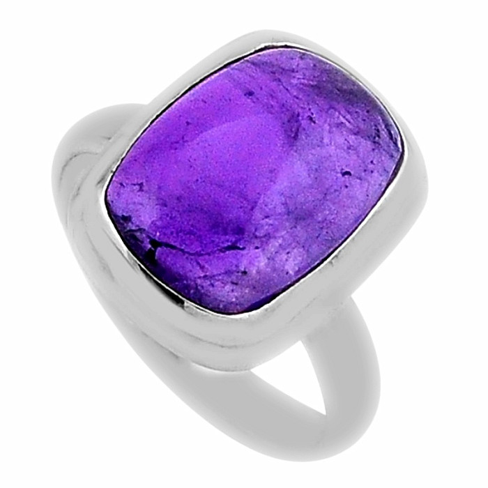 Ametyst prsten stříbro Ag 925 43066 - 55 mm (US 7