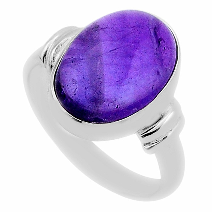 Ametyst prsten stříbro Ag 925 43068 - 55 mm (US 7