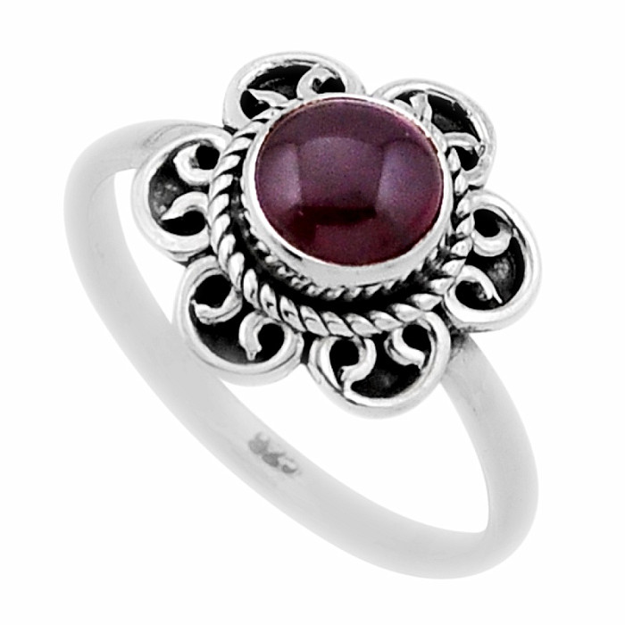 Granát prsten stříbro Ag 925 47239 - 53 mm (US 6