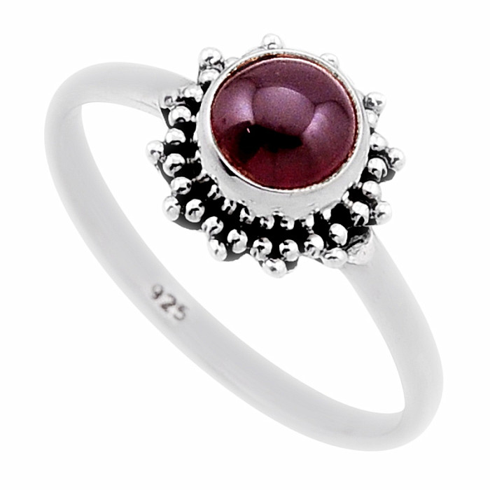 Granát prsten stříbro Ag 925 47283 - 59 mm (US 9)
